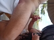 Wow sexy Big ass latina chupando y sexo al aire libre 9/16