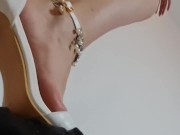 Trampling #75 wite high heels 4/16