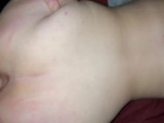 Little doggy PAWG action butthole covered in cum 9/16