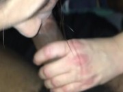 white noisy neighbor comes over to suck cock 1/16