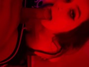 DIRTY CUMSLUT RECEIVES A HUGE CUMSHOT ON FACE AND TITS AFTER SENSUAL EDGING BLOWJOB AND DEEPTHROAT 5/16