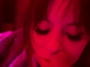 DIRTY CUMSLUT RECEIVES A HUGE CUMSHOT ON FACE AND TITS AFTER SENSUAL EDGING BLOWJOB AND DEEPTHROAT 6/16