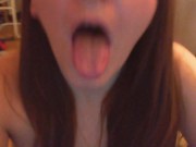 Italian girl fucks her pussy with big dildo and squirts on your face 15/16