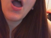 Italian girl fucks her pussy with big dildo and squirts on your face 16/16