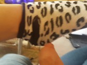 Padrona Darkshine masturba il suo schiavo con un calzino e lo fa sborrare nel calzino (da Onlyfans) 15/16