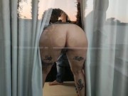 Ladymuffin has the desire and does it on the street with his followers 12/16