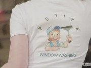 Emma Starletto Sexy Blonde Spinner Babe Is Horny And Gets Steve Holmes To Fuck Her Tight Pussy 1/16