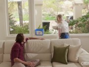 Emma Starletto Sexy Blonde Spinner Babe Is Horny And Gets Steve Holmes To Fuck Her Tight Pussy 3/16