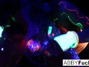 Black Light Fun with Abigal & Ava 11/16
