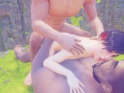 Корейский секс втроем 9/16