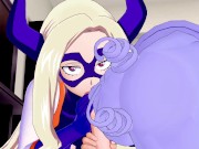 My Hero Academia Nejire and Mt Lady GET CREAMPIED Threesome POV Hentai 2/16