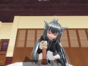 3D HENTAI jerk off your cock with her panties 16/16