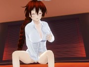 3D HENTAI Redhead girlfriend masturbates on your bed 16/16