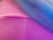 Wet short pants in a clothes shop from a hot squirting - Exposed wetting game 12/16