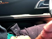 POV Ride Car, Big Cock Sucking, Close Up Squirt Cum in Slow Motion 10/16