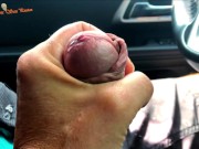 POV Ride Car, Big Cock Sucking, Close Up Squirt Cum in Slow Motion 7/16