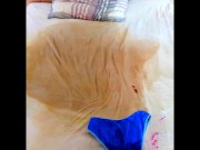 morning peeing panties in my wet bed 16/16