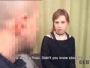 DEBT4k Teen doesnt want sex with debt collector but its the only way out 4/16