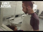 Risky Public BJ In Shared Laundromat, His Wife Worships My Cock Until I'm Cucked By Hotel Security 6/16