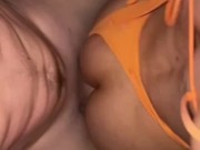 Doggy style in hot tube after party 8/16