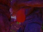 Фурри С огромными членами устроили моей жене двойное проникновение 10/16