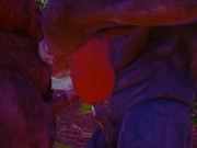 Фурри С огромными членами устроили моей жене двойное проникновение 9/16