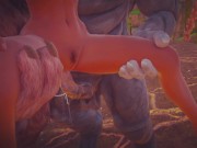 Двойной Анал с Фурри монстрами и последующим струйным оргазмом 14/16