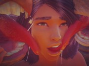 Двойной Анал с Фурри монстрами и последующим струйным оргазмом 4/16