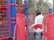 Naughty Teacher Ms. Julia Flashes her Panties at the Park! 2/16