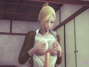 Attack on titans Hentai 3D - Annie Blowjob, Boobjob and Fucked in a tatami. 5/16