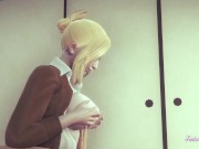 Attack on titans Hentai 3D - Annie Blowjob, Boobjob and Fucked in a tatami. 7/16