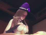 Genshin Impact Hentai 3D - POV Lisa boobjob suck and fucked 4/16