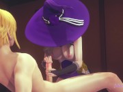 Genshin Impact Hentai 3D - Lisa suck and fucked in a tatami 1/16