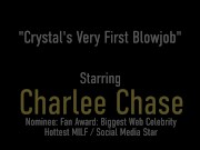 Double Blowjob For The Hubby! MILF Charlee Chase And Young Crystal Orchid! 1/16