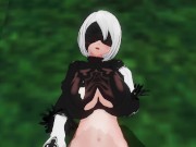 3D HENTAI POV 2B squirts on your cock 13/16