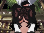 3D HENTAI POV 2B cowgirl 13/16