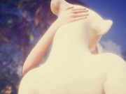 Кошка FURRY сесбиянит с египетской жрицей Клеопатрой на диком пляже 13/16