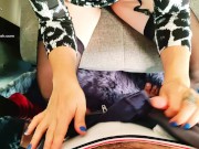 Unfaithful wife sucks me in front of his cuck in sexy lingerie and stockings 1/16