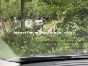 Maya Alves se GODE en VOITURE sur un PARKING public devant des voyeurs 12/16