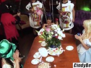 Cindy Behr licks pussy clean after filled with cum 10/16