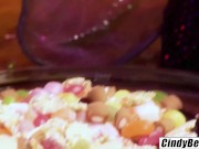 Cindy Behr licks pussy clean after filled with cum 4/16