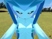 Pokemon Hentai Furry - POV Glaceon boobjob and fucked by Cinderace 13/16