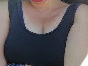 Matrigna italiana in un posteggio si tira fuori le tette e ti sega segaiolo! - Dialoghi in italiano 12/16