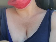 Matrigna italiana in un posteggio si tira fuori le tette e ti sega segaiolo! - Dialoghi in italiano 13/16