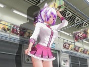 3D HENTAI Schoolgirl didn't wear panties on the train (Part 1) 11/16