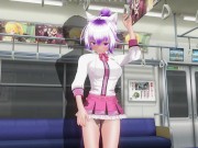 3D HENTAI Schoolgirl didn't wear panties on the train (Part 1) 4/16