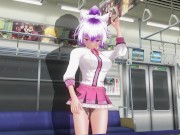 3D HENTAI Schoolgirl didn't wear panties on the train (Part 1) 7/16