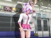3D HENTAI Schoolgirl didn't wear panties on the train (Part 1) 8/16