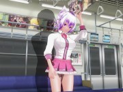 3D HENTAI Schoolgirl didn't wear panties on the train (Part 1) 9/16