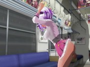 3D HENTAI Schoolgirl didn't wear panties on the train (PART 2) 12/16
